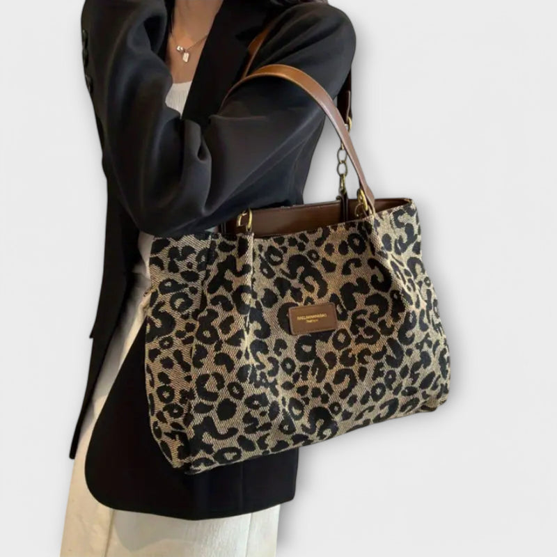 Flair. - Leopard Canvas Tote