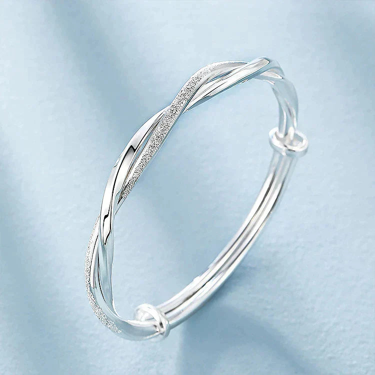 Beautiful Braided Silver Bracelet