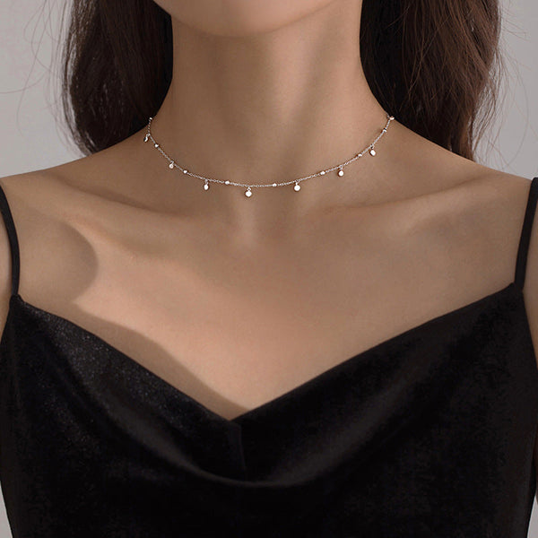 Silver Drip Necklace