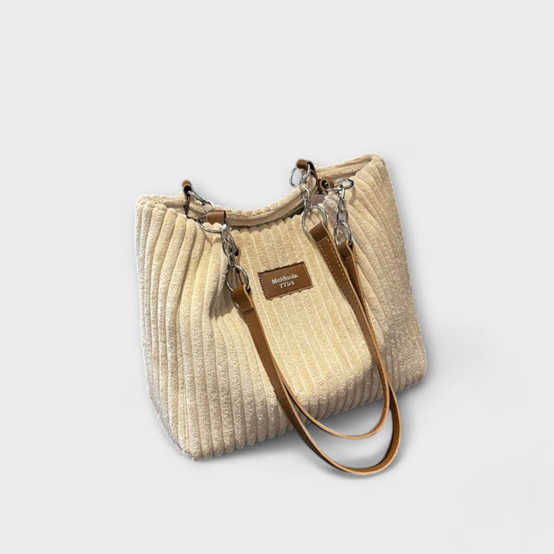 Flair. - Soft corduroy shoulder bag