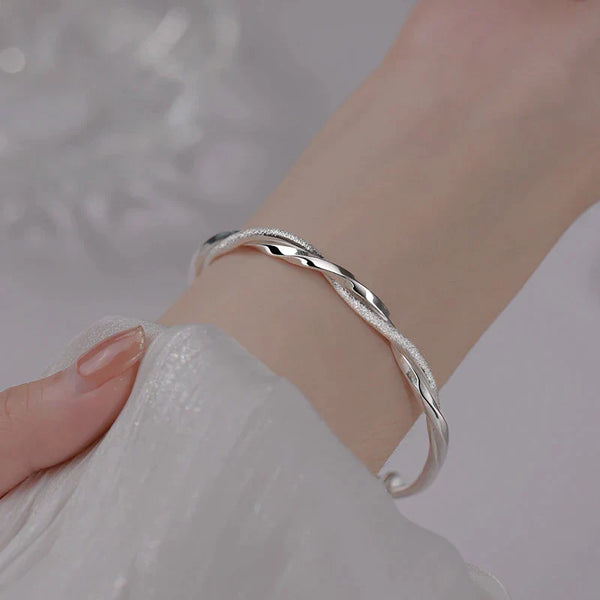 Beautiful Braided Silver Bracelet