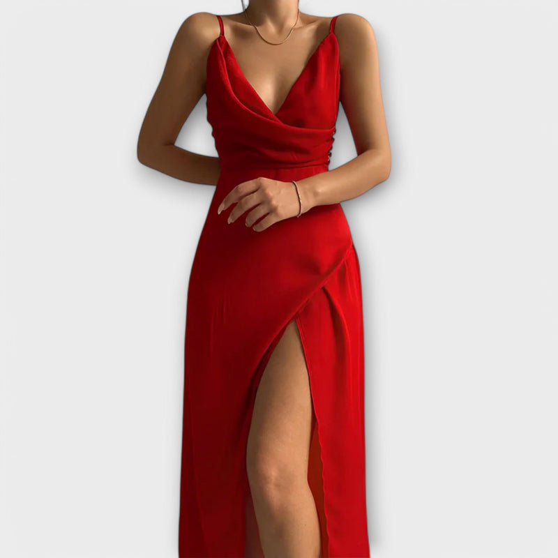 Elegant V neckline dress