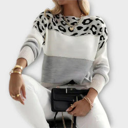 Sanne - Everyday sweater in leopard print