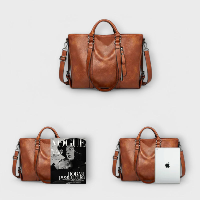 Flair. - Large leather bag