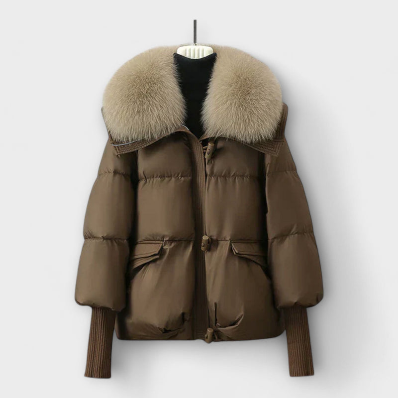 Lucyna - Elegant jacket with fur lining