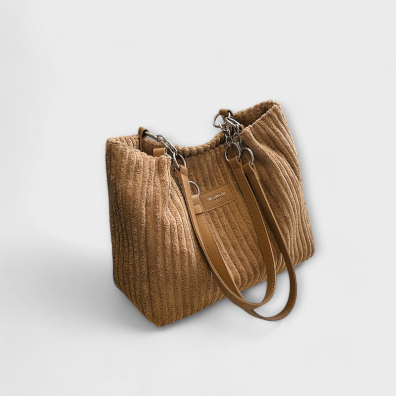 Flair. - Soft corduroy shoulder bag