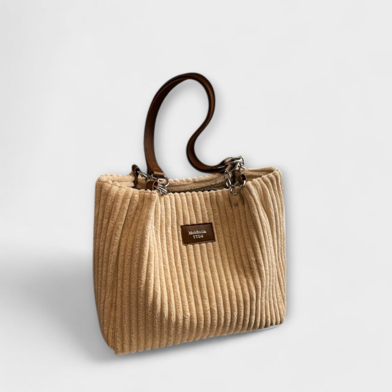 Flair. - Soft corduroy shoulder bag